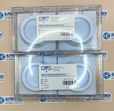 Màng lọc PTFE PM2.5 vòng đỡ PP, mã 759310, 50 cái/Hộp, Hãng GVS, Mỹ