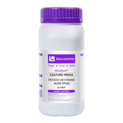 Môi trường vi sinh Potato Dextrose Agar (PDA), chai 500g, mã GF1082F, hãng Biocomma, TQ