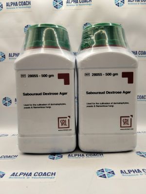 Môi trường vi sinh Sabouraud Dextrose Agar,  mã: 28055, lọ 500g, hãng SRL, Ấn Độ