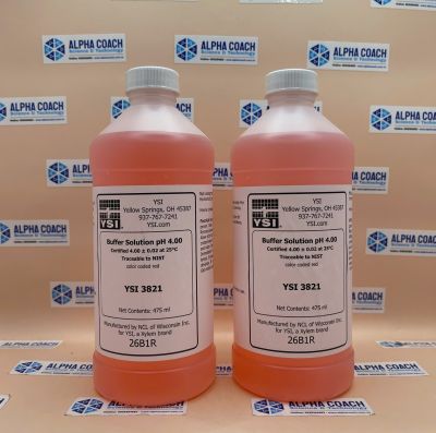 Bộ dung dịch chuẩn pH 4, pH7, pH10 (để hiệu chuẩn đầu dò pH của YSI), Hãng YSI, Mỹ