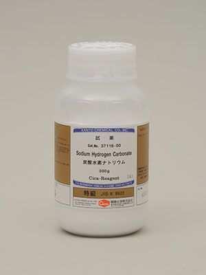 Hoá chất Sodium hydrogen carbonate Guaranteed reagent for JIS, 500g/lọ, Hãng Kanto, Nhật