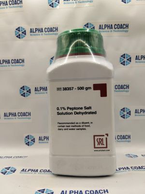 Môi trường vi sinh 0.1% Peptone Salt Solution Dehydrated, mã: 38357, lọ 500g, hãng SRL