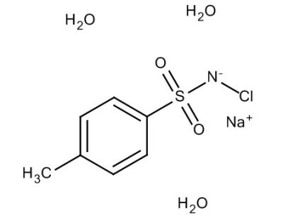 Hoá chất Sodium p-toluenesulfonchloramide trihydrate (Chloramine T trihydrate) Guaranteed reagent for JIS, 500g/lọ, Hãng Kanto, Nhật