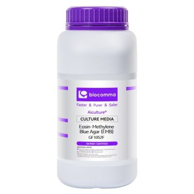 Môi trường vi sinh Eosin-Methylene Blue Agar (EMB)(Levine Agar), chai 500g, mã GF1052F, hãng Biocomma, TQ