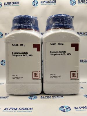 Hoá chất Sodium Acetate Trihydrate ACS, 99%, mã: 54966, lọ 500g, hãng SRL, Ấn Độ