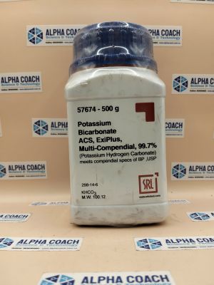Hoá chất Potassium Bicarbonate ExiPlus, Multi-Compendial, 99.7%, chai 500g, hãng SRL, Ấn Độ