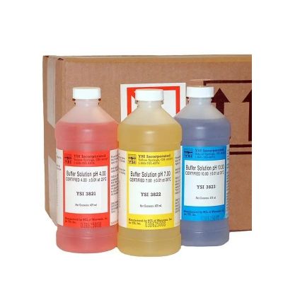 Bộ dung dịch chuẩn pH 4, pH7, pH10 (để hiệu chuẩn đầu dò pH của YSI), Hãng YSI, Mỹ