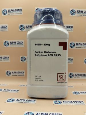 Hoá chất Sodium Carbonate Anhydrous ACS, 99.9%, chai 500g, hãng SRL, Ấn Độ