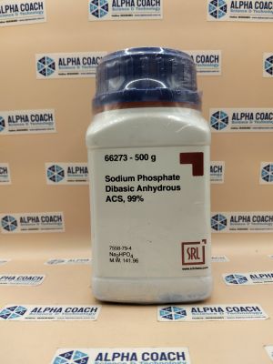 Hoá chất Sodium Phosphate Dibasic Anhydrous ACS, 99%, chai 500g, hãng SRL, Ấn Độ