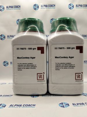 Môi trường vi sinh MacConkey Agar, mã: 76875, lọ 500g, hãng SRL, Ấn Độ