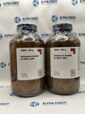 Hoá chất Ammonium Acetate for HPLC, 99%, mã: 78844, lọ 500g, hãng SRL, Ấn Độ