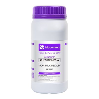 Môi trường vi sinh Modified Iron Milk Medium, chai 500g, mã GF1077F, hãng Biocomma, TQ