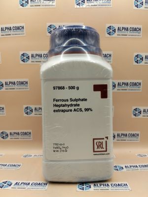 Hoá chất Ferrous Sulphate Heptahydrate ACS, 99%, chai 500g, hãng SRL, Ấn Độ