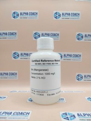 Dung dịch chuẩn AAS - Manganese (Mn) 1000 mg/L, mã A033.2CP.L1, chai 100mL, hãng CPAchem, Bungari