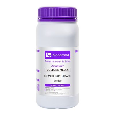 Môi trường vi sinh Fraser Broth Base, chai 500g, mã GF1182F, hãng Biocomma, TQ