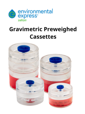 Cassette lấy mẫu khí đã được cân trước cho phân tích khối lượng (gravimetric), hãng Zefon/Environmental Express, Mỹ