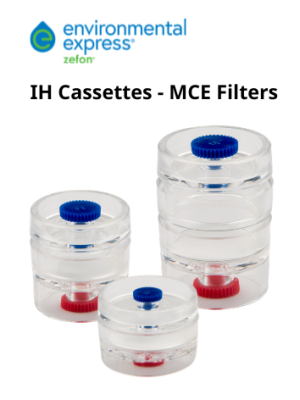 Cassettes lấy mẫu khí có sẵn màng lọc MCE bên trong, hãng Zefon/Environmental Express, Mỹ