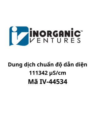 Dung dịch chuẩn độ dẫn diện 111342 µS/cm, mã IV-44534, Chai 1000 mL. Hãng IV, Mỹ