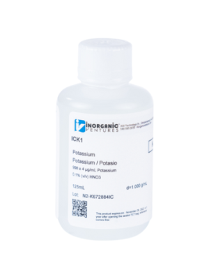 Dung dịch chuẩn Potassium 1000ug/mL, mã ICK1, hãng IV, Mỹ 
