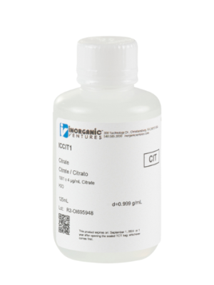 Dung dịch chuẩn Citrate 1000ug/mL, mã ICCIT1, hãng IV, Mỹ 