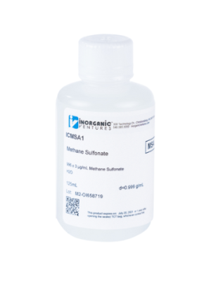 Dung dịch chuẩn Methane 1000ug/mL, mã ICMSA1-125ML, chai 125ml, hãng IV, Mỹ 