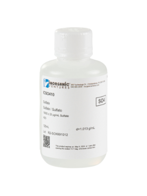 Dung dịch chuẩn Sulfate 10,000ug/mL, mã ICSO410, hãng IV, Mỹ 