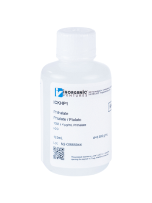 Dung dịch chuẩn Phthalate 1000ug/mL, mã ICKHP1-125ML, chai 125ml, hãng IV, Mỹ 