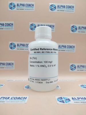 Dung dịch chuẩn Tin Sn - 100 mg/l  cho ICP-MS, chai 100mL, hãng CPAchem, Bungari