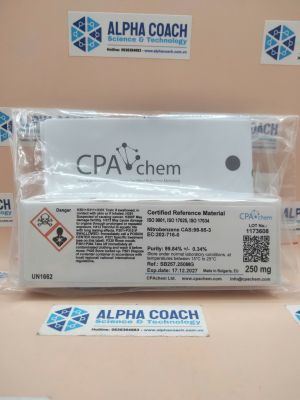 Chất chuẩn Nitrobenzene, mã SB257.250MG, lọ 250mg, hãng CPAchem, Bungari