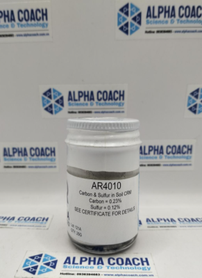 Vật liệu chuẩn CRM – Hàm lượng Carbon và Lưu huỳnh trong đất (C = 0,23%, S = 0,12%)