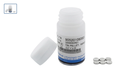Viên thiếc (Sn) – Mã #3200043921, 100pcs/Box, Hãng HORIBA Scientific, Nhật Bản