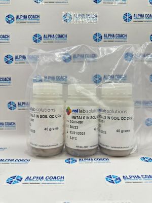 Mẫu chuẩn CRM 28 kim loại trong nền mẫu đất - Metals in Soil QC CRM, mã SQCI-001, hãng NSI, Mỹ