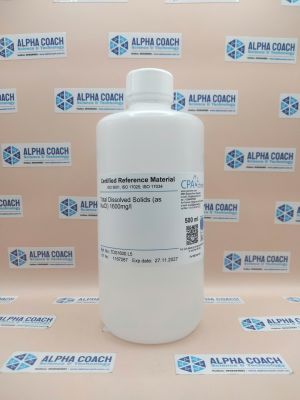 Dung dịch chuẩn TDS 1600mg/L - Total Dissolved Solids (as NaCl) 1600mg/l, chai 500mL, hãng CPAchem - Bungari