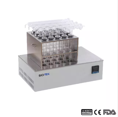 Bộ phá mẫu DF-04C/DF-08C/DF-20C (Infrared heating) tổng Nitơ/Nitơ Kjeldahl, 4/8/20 vị trí, Hãng Scitek Global