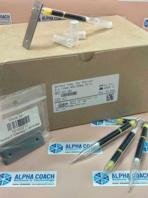 Ống hấp thụ nhồi than hoạt tính - SORBENT TUBE, COC CHARCOAL, 8X110, 400/200, 50/BX, mã ZST-002, hãng Zefon - Mỹ
