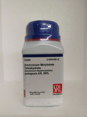 Hóa chất Ammonium Molybdate Tetrahydrate extrapure AR, 99%, hãng SRL - Ấn Độ