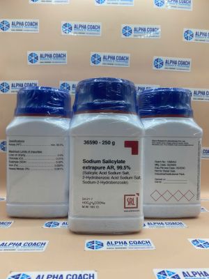 Hoá chất Sodium Salicylate extrapure AR, 99.5%, lọ 250g, hãng SRL, Ấn Độ