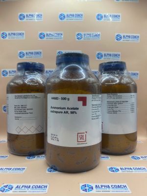 Hoá chất Ammonium Acetate extrapure AR, 98%, lọ 500g, hãng SRL, Ấn Độ