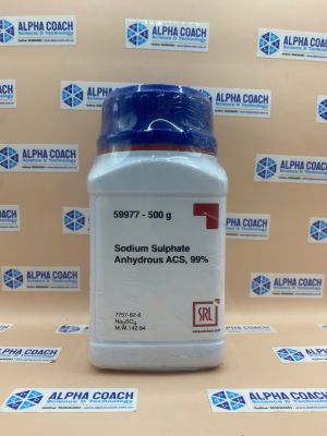 Hoá chất Sodium Sulphate Anhydrous ACS, 99%, lọ 500g, hãng SRL, Ấn Độ