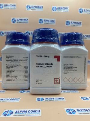 Hoá chất Sodium Chloride for HPLC, 99.9%, lọ 500g, hãng SRL, Ấn Độ