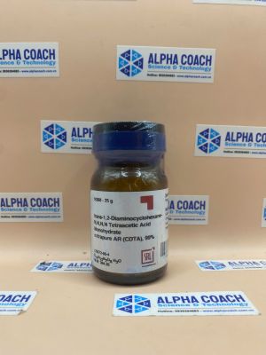 Hóa chất trans-1,2-Diaminocyclohexane-N,N,N,N Tetraacetic Acid Monohydrate extrapure AR (CDTA), 97%, hãng SRL - Ấn Độ