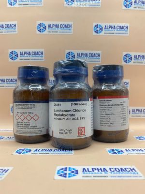 Hóa chất Lanthanum Chloride Heptahydrate extrapure AR, ACS, 99%, hãng SRL - Ấn Độ