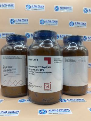 Hoá chất Chloramine-T Trihydrate extrapure AR, 98%, lọ 250g, hãng SRL, Ấn Độ