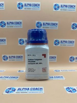Hoá chất Sodium Tungstate Dihydrate extrapure AR, 99%, lọ 100g, hãng SRL, Ấn Độ