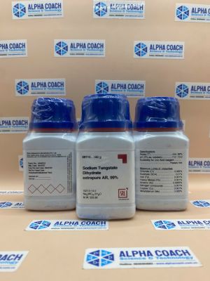 Hoá chất Sodium Tungstate Dihydrate extrapure AR, 99%, lọ 100g, hãng SRL, Ấn Độ