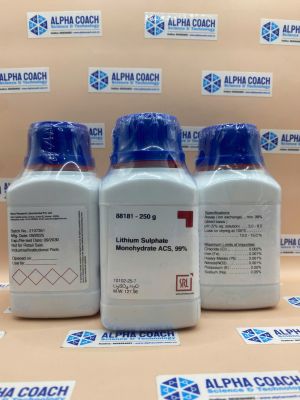 Hoá chất Lithium Sulphate Monohydrate ACS, 99%, lọ 250g, hãng SRL, Ấn Độ