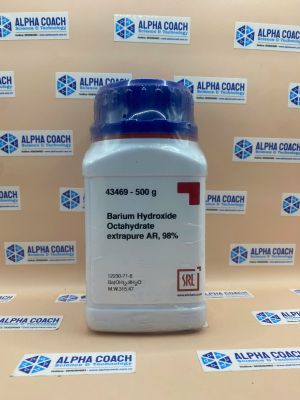 Hoá chất Barium Hydroxide Octahydrate extrapure AR, 98%, lọ 500g, hãng SRL, Ấn Độ