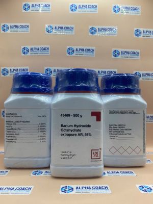 Hoá chất Barium Hydroxide Octahydrate extrapure AR, 98%, lọ 500g, hãng SRL, Ấn Độ