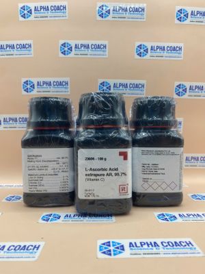 Hoá chất L-Ascorbic Acid extrapure AR, 99.7%, lọ 100g, hãng SRL, Ấn Độ