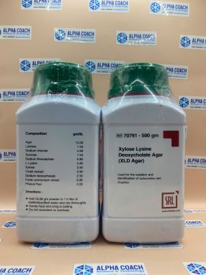 Môi trường vi sinh Xylose Lysine Deoxycholate Agar (XLD Agar), hãng SRL, Ấn Độ